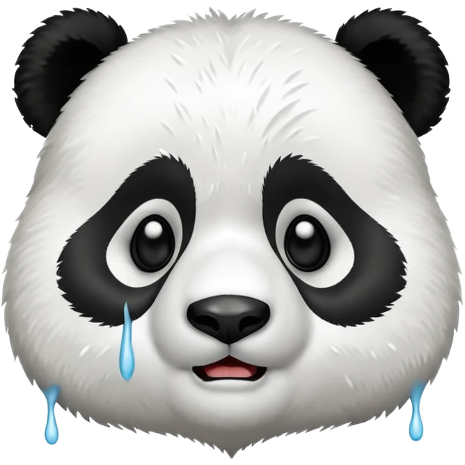 Combine these two: 🐼 😭  emoji