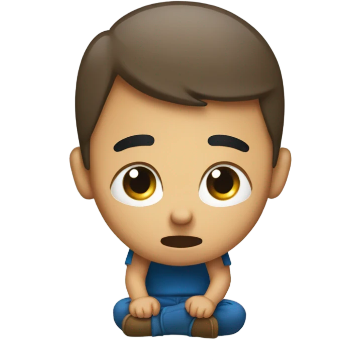A person on their knees in disbelief  emoji