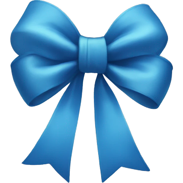 blue bow emoji