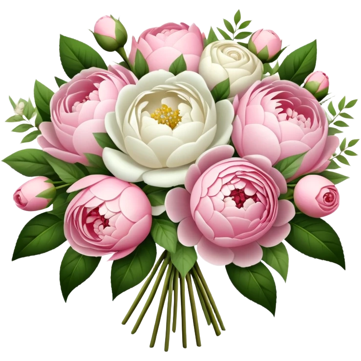 Bridal bouquet with flowers emoji
