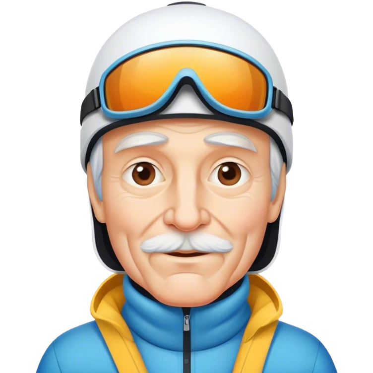  Old skier  emoji