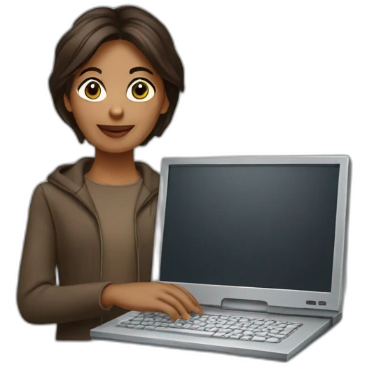 Iman Gadzhi holding computer  emoji