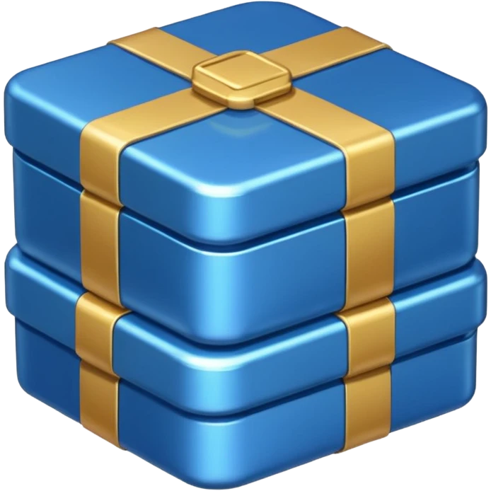 blue coins credit in a package emoji