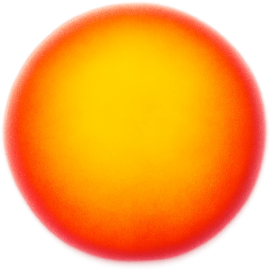 A circle in emoji style with a thermal camera effect, yellow color emoji
