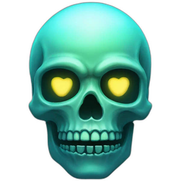 glow skull emoji
