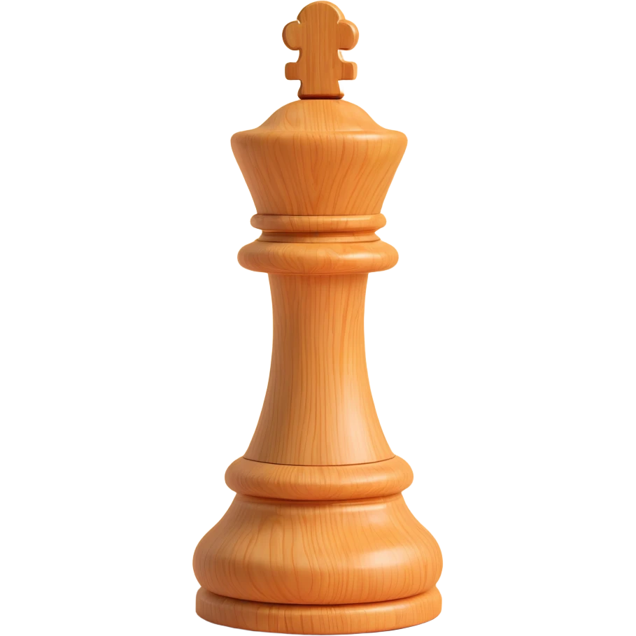 chess pawn, 3D style, light wood texture, smooth surface, premium quality, no text emoji
