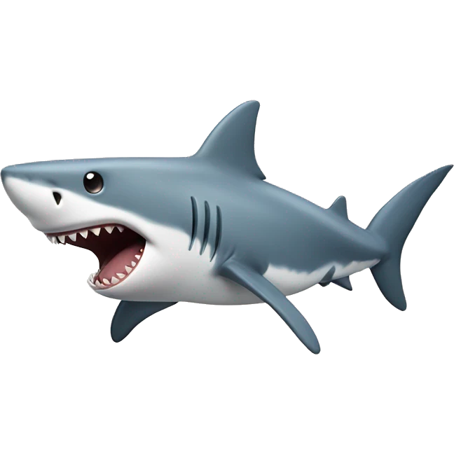 Shark jumping for joy emoji