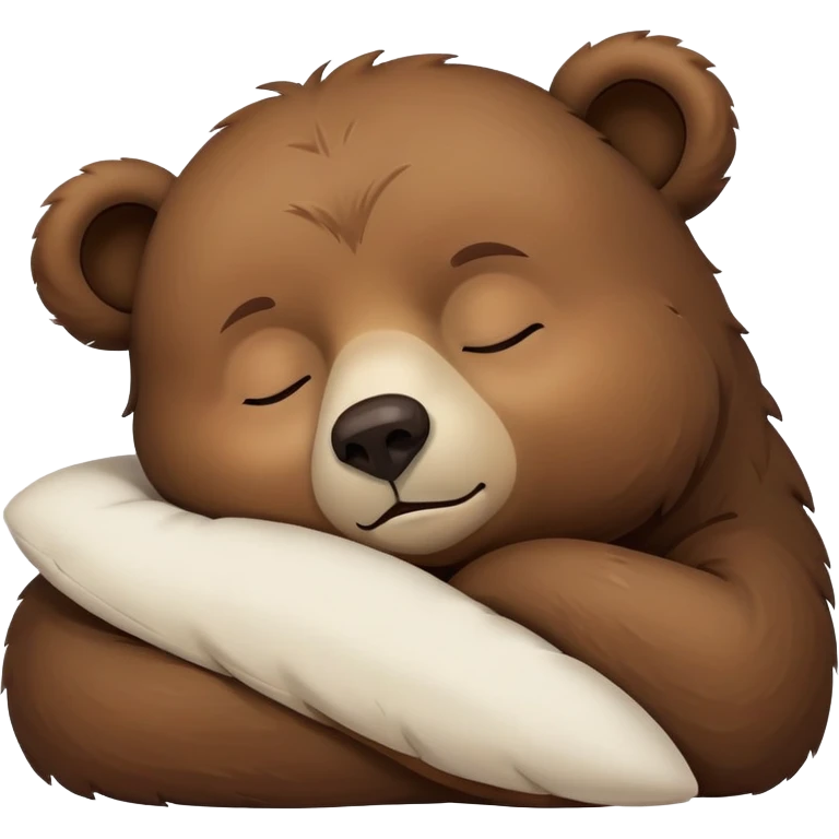 Un oso con sueño emoji