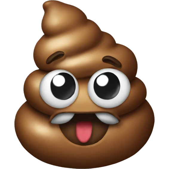 poop with a bow emoji