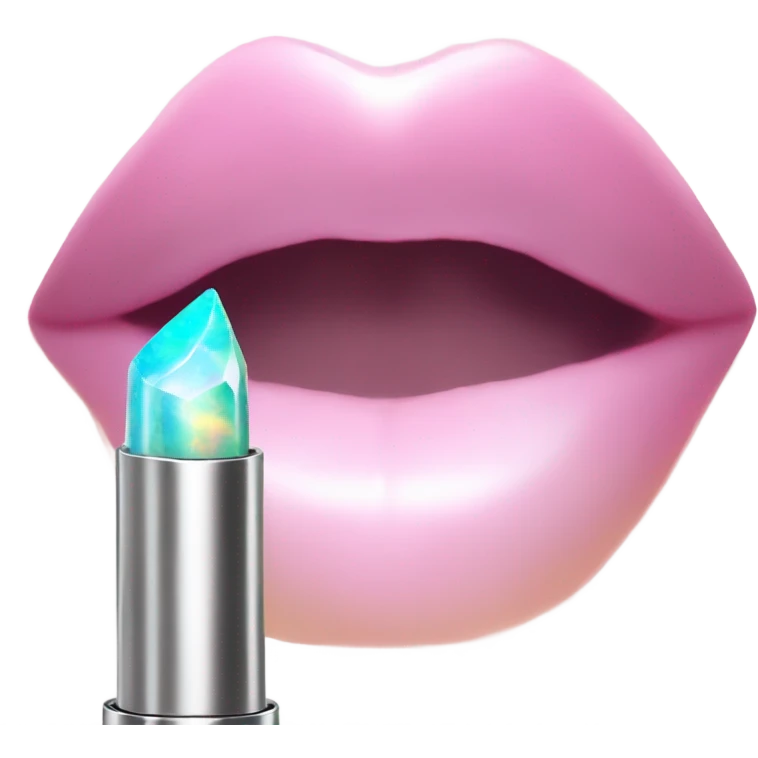 opal crystal lipstick emoji