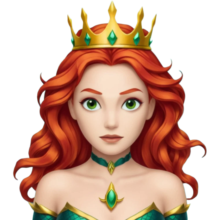 mera from aquaman with a small crown emoji