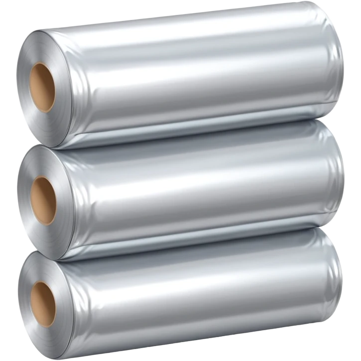  3 silver foil roll pack emoji