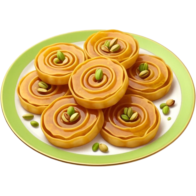 3-4 Jalebi 1plate decor emoji