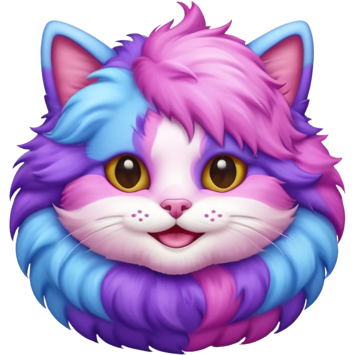 cotton candy cat emoji emoji