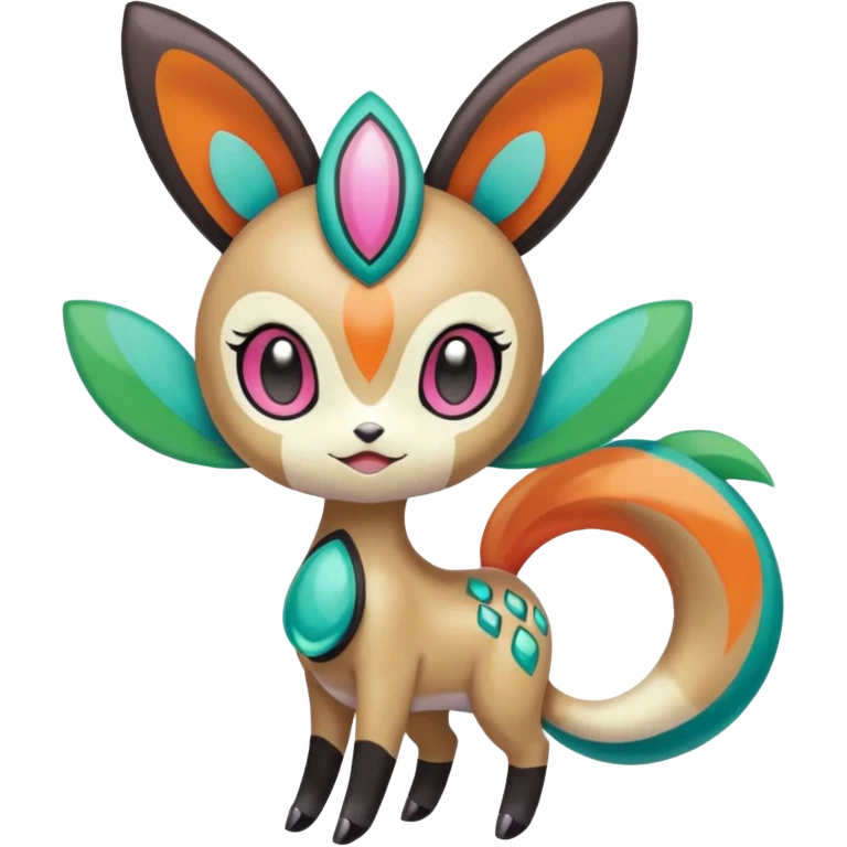 Meloetta-Lombax-Pokémon-Fakémon-creature emoji