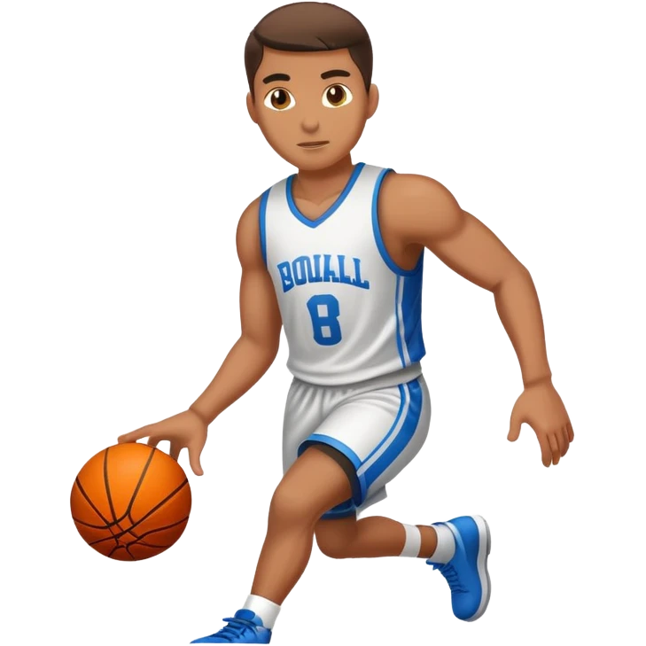 Football player shooting a basketball  emoji