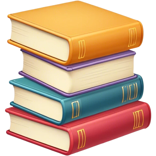 Cute books emoji