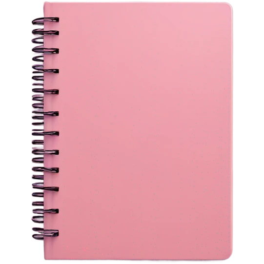 Pink notebook emoji