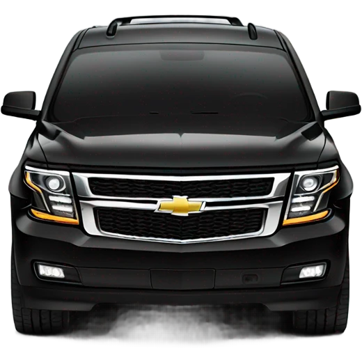 Chevy Tahoe black with black rims emoji