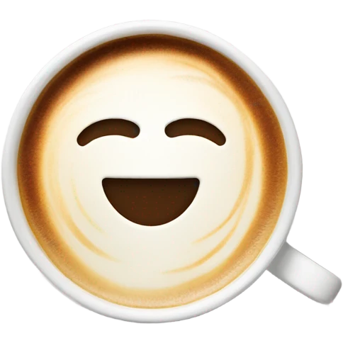 Flat white in a clear cup emoji