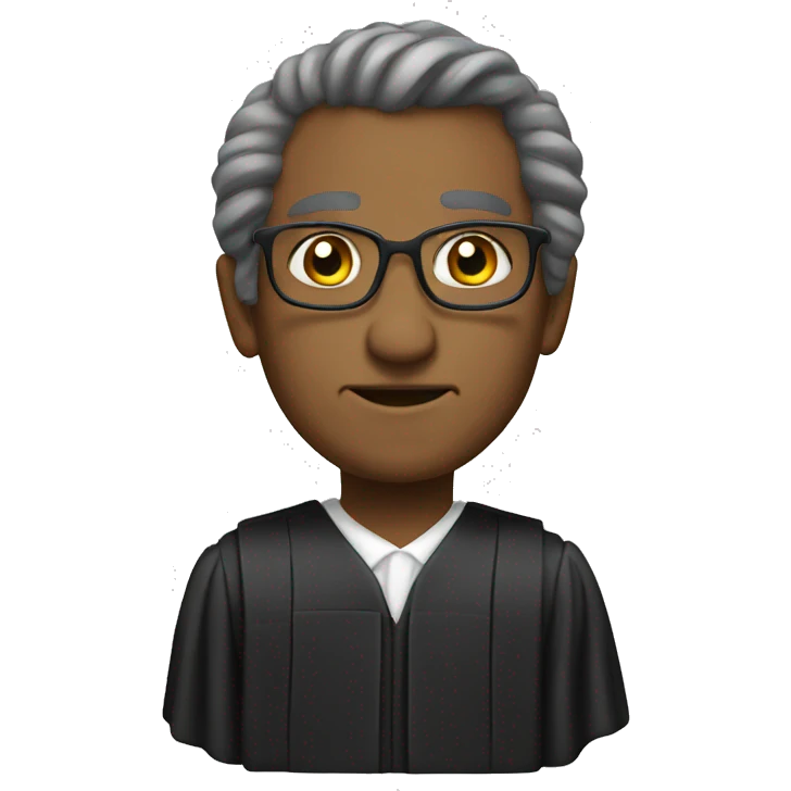 Judge in office  emoji