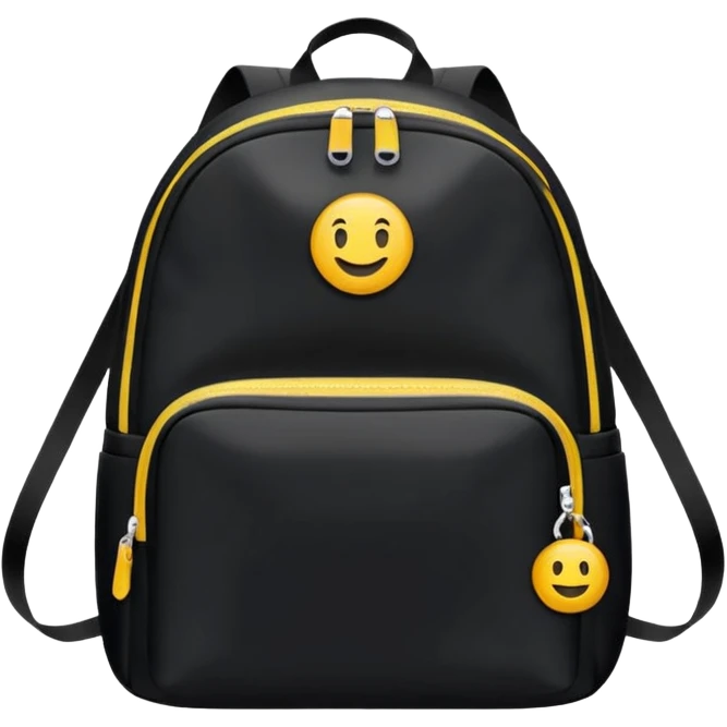 sac a dos de sport noir emoji