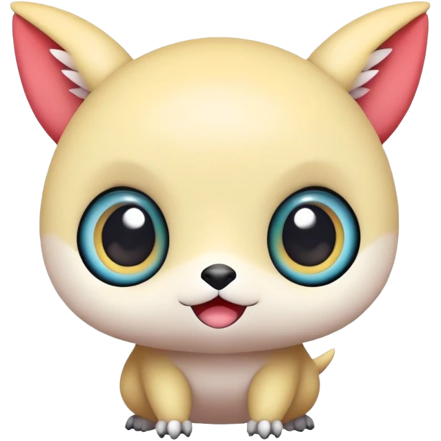 Cute kawaii chibi Fakémon-creature emoji