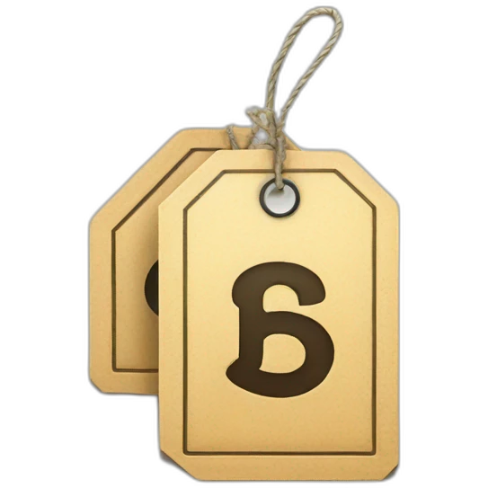 price tag ruble emoji