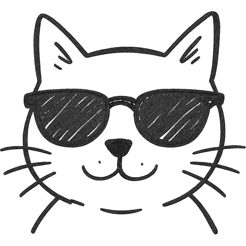 cat wearing sunglasses emoji