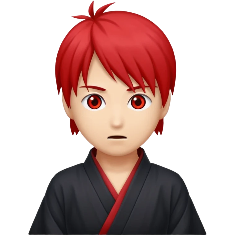 Crée un emoji antagoniste qui fait la pose a l'akatsuki emoji