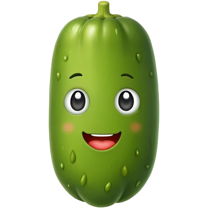 Pickle with heart eyes emoji