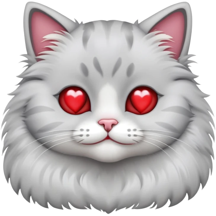 Cat with heart eyes with there hands on there face emoji