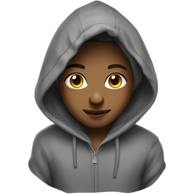 Cute alein in a hoodie emoji