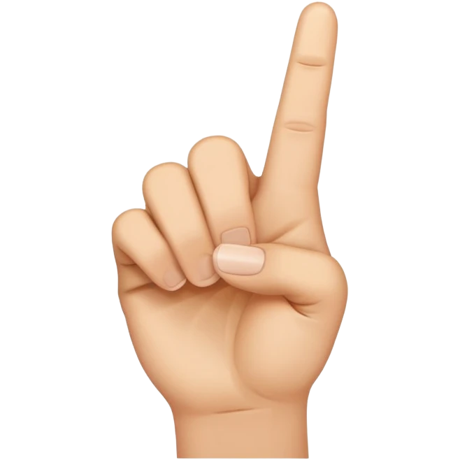Middle finger emoji