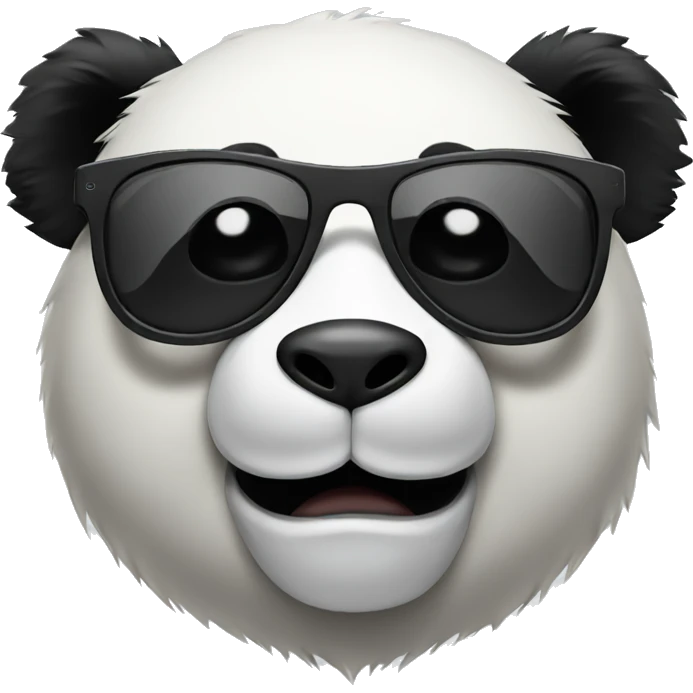 Panda with sunglasses emoji