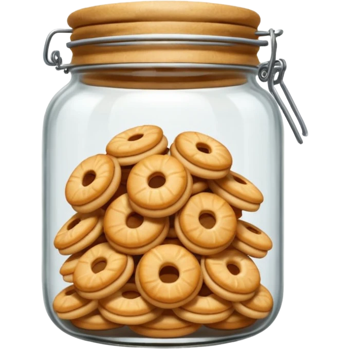 ring cookies in jar emoji