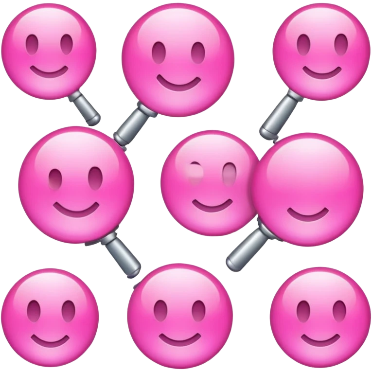 real time search pink emoji