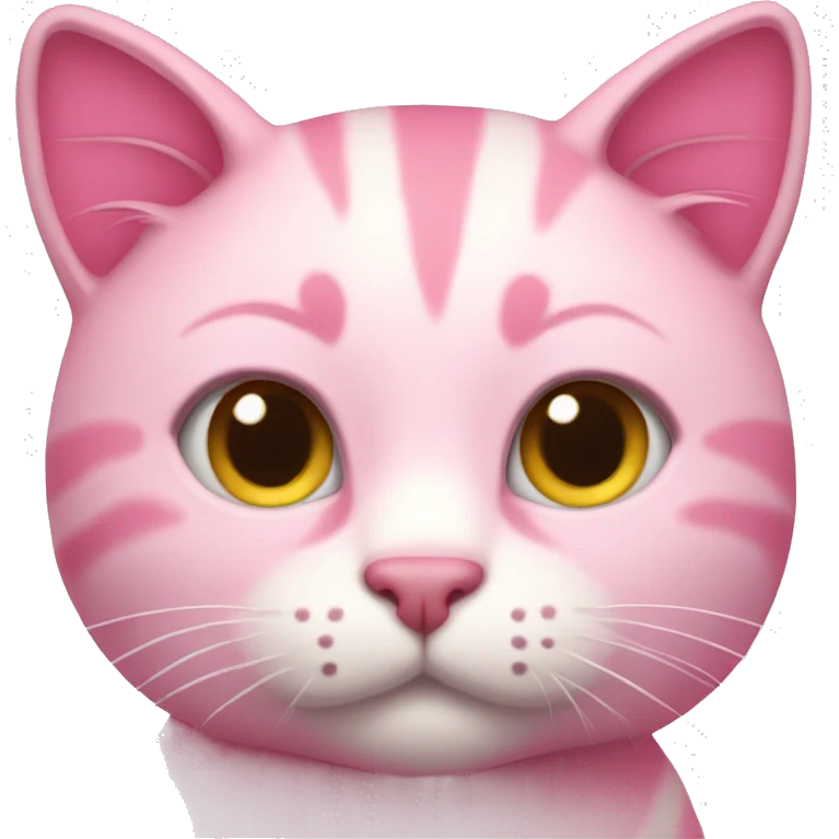 Pink cat emoji