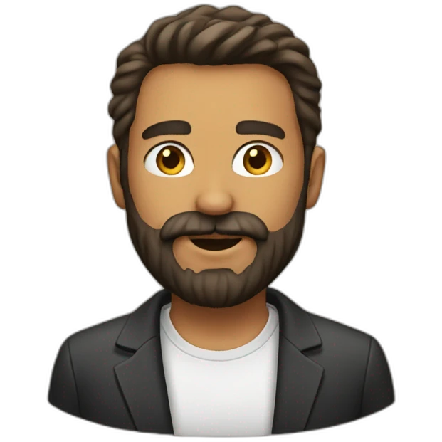man beard emoji