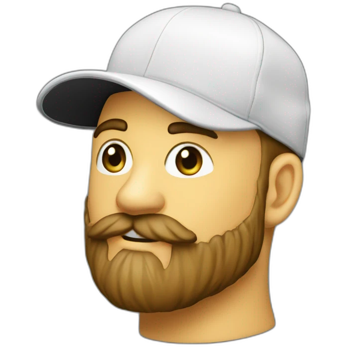 Funnel marketer man beard snapback  emoji