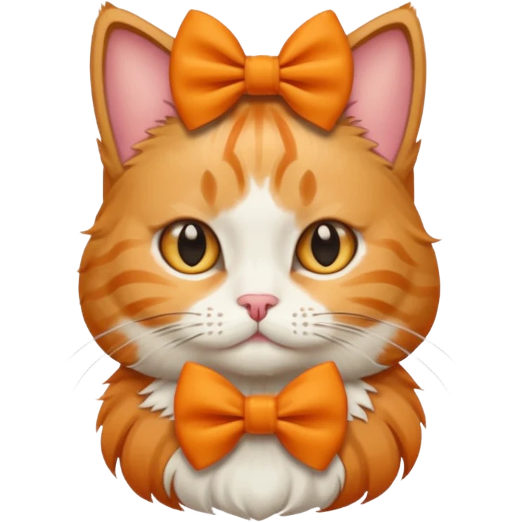 cat with a bow emoji
