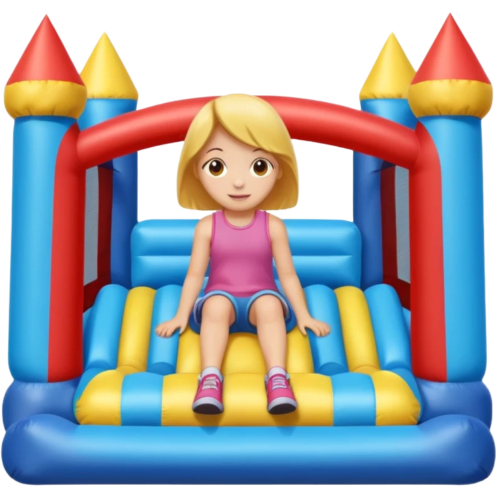  girl-sitting-in-bouncy-house emoji