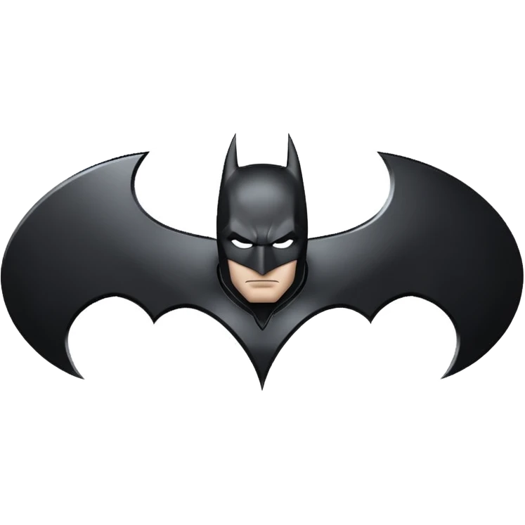 Make a emoji of batman logo pro level  emoji