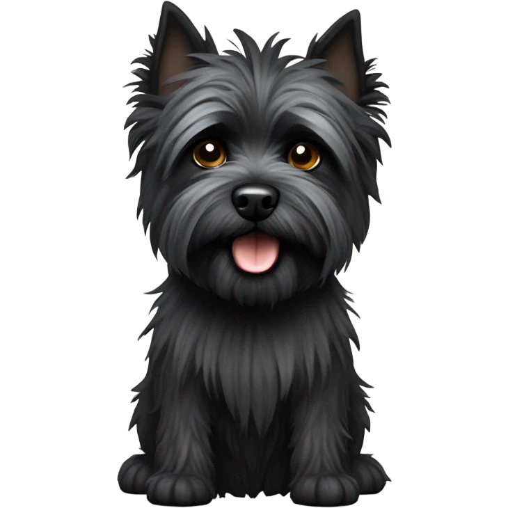 Cairn terrier black emoji
