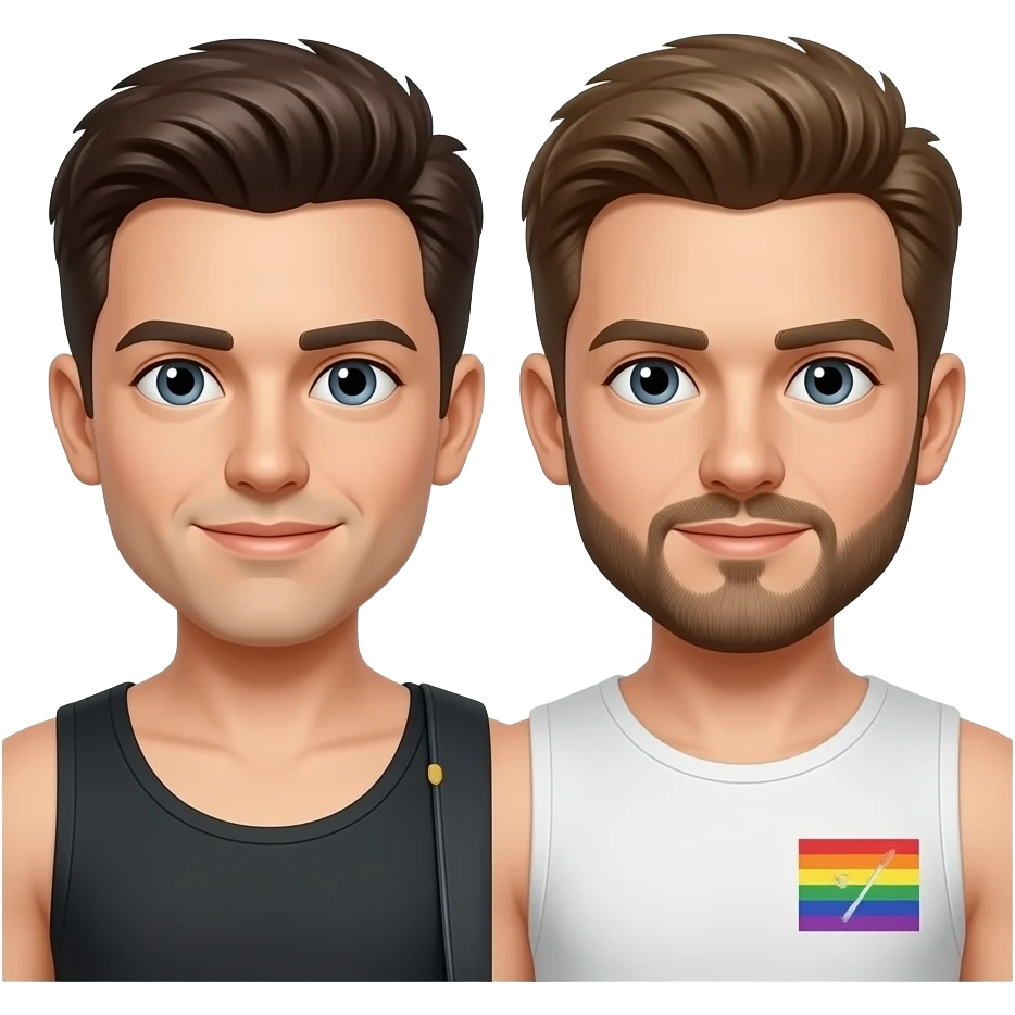 Gay Daddy and Twink emoji