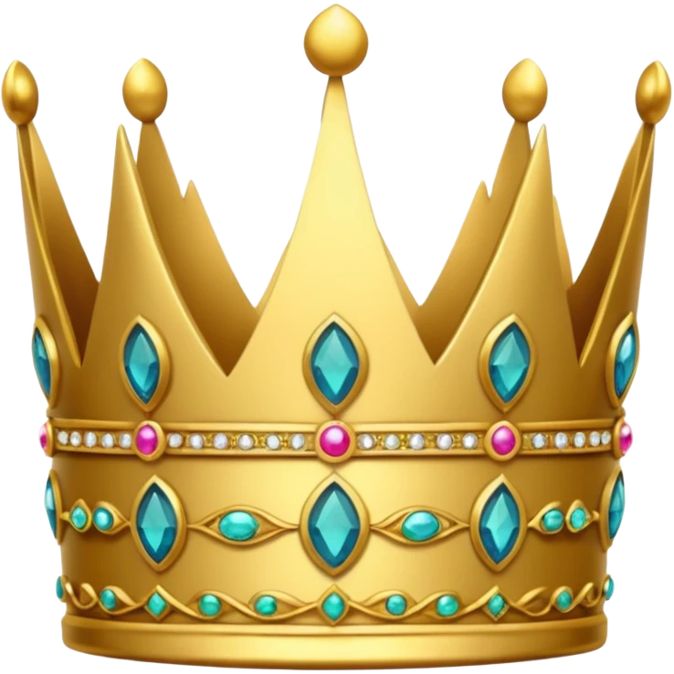 crown with floral design emoji