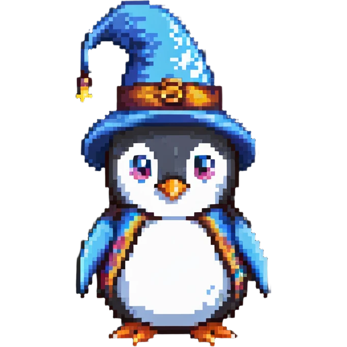 penguin wizard emoji