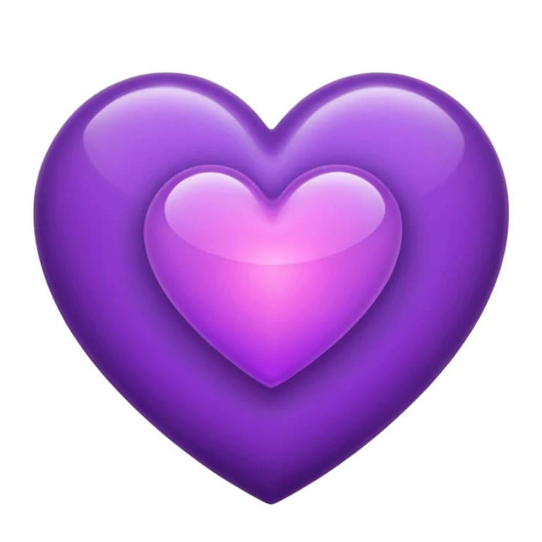 purple heart with a soft glow emoji