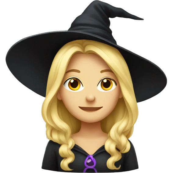 Blonde witch emoji