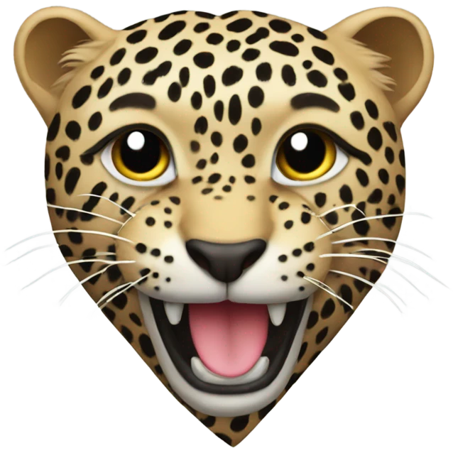Leopard heart  emoji